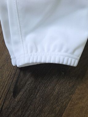 Under Armour Boys YL White K Baseball Pants with Black Logo (NWT)